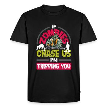 Zombie Lover Costume for Funny Halloween - Men's Premium Organic T-Shirt - black - Front - Nico (187cm)