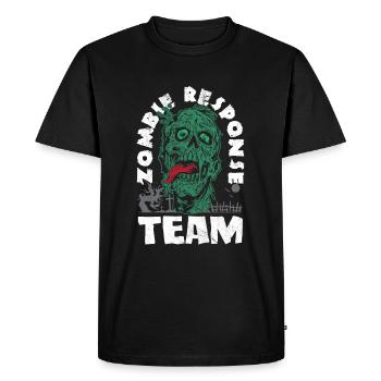 Zombie Lover Cosume for Funny Halloween - Men's Premium Organic T-Shirt - black - Front - Nico (187cm)