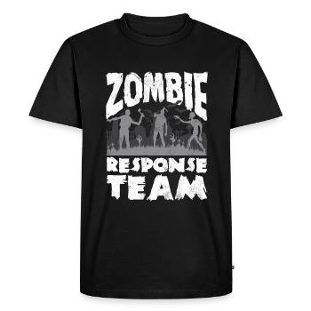Zombie Lover Cosume for Funny Halloween - Men's Premium Organic T-Shirt - black - Front - Nico (187cm)
