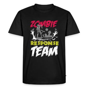 Zombie Lover Cosume for Funny Halloween - Men's Premium Organic T-Shirt - black - Front - Nico (187cm)