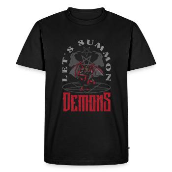 Occult - Men's Premium Organic T-Shirt - black - Front - Nico (187cm)