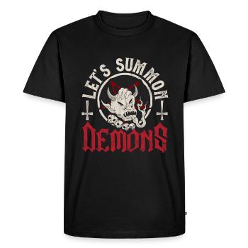 Occult - Men's Premium Organic T-Shirt - black - Front - Nico (187cm)