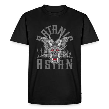 Pentagramme asiatique satanique Fier occulte asiatique - T-shirt Premium bio Homme - noir - Devant - Nico (187cm)