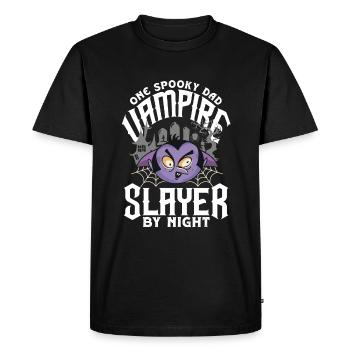 Un père effrayant Père Costume d’Halloween rétro - T-shirt Premium bio Homme - noir - Devant - Nico (187cm)