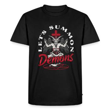 Occult - Men's Premium Organic T-Shirt - black - Front - Nico (187cm)