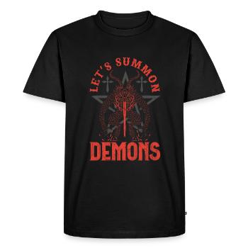 Occult - Men's Premium Organic T-Shirt - black - Front - Nico (187cm)