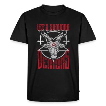 Occult - Men's Premium Organic T-Shirt - black - Front - Nico (187cm)