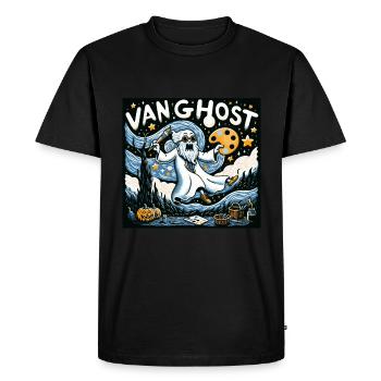Van Ghost Art Professeur d’Halloween - T-shirt Premium bio Homme - noir - Devant - Nico (187cm)