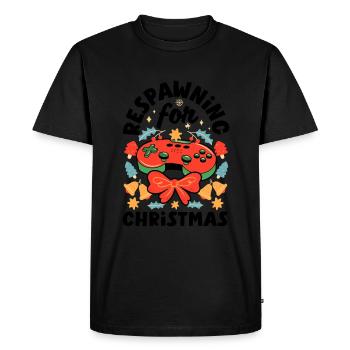 Mode inspirée du jeu Jeux sur le thème des Fêtes - T-shirt Premium bio Homme - noir - Devant - Nico (187cm)