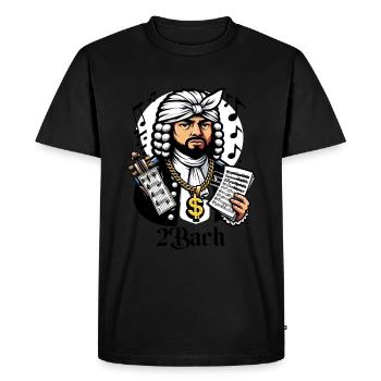 2Bach Funny Internet Meme Crossover Music - Men's Premium Organic T-Shirt - black - Front - Nico (187cm)