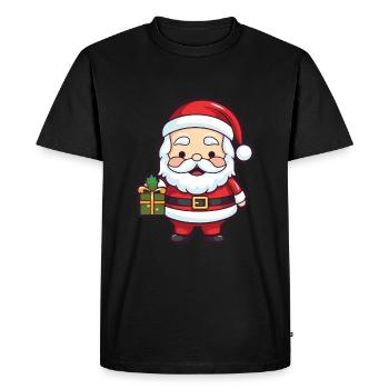 Santa Claus Santa Christmas - Men's Premium Organic T-Shirt - black - Front - Nico (187cm)
