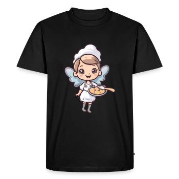Backfee Fairy Baking Cooking - Men's Premium Organic T-Shirt - black - Front - Nico (187cm)