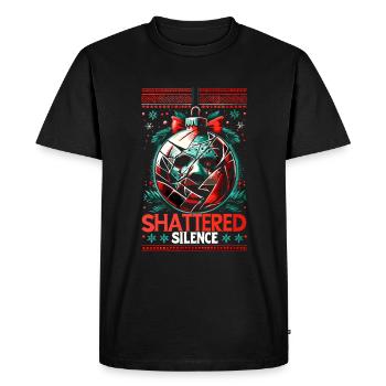 Shattered Silence Christmas Ball Horror Slasher - Men's Premium Organic T-Shirt - black - Front - Nico (187cm)