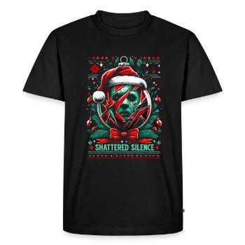 Shattered Silence Christmas Ball Horror Slasher - Men's Premium Organic T-Shirt - black - Front - Nico (187cm)