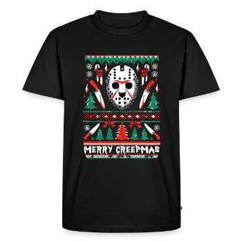 Merry Creepmas Slasher festif Noël moche - T-shirt Premium bio Homme - noir - Devant - Nico (187cm)