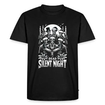 Dead Silent Night victorien squelette Carolers - T-shirt Premium bio Homme - noir - Devant - Nico (187cm)