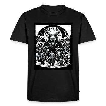 Démon de Noël de célébration de la nuit de Krampus - T-shirt Premium bio Homme - noir - Devant - Nico (187cm)
