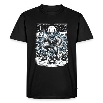 Démon de Noël de la célébration de la nuit de Krampus - T-shirt Premium bio Homme - noir - Devant - Nico (187cm)
