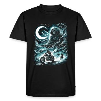 Mystic Moonlight Chase : Slasher à l’affût - T-shirt Premium bio Homme - noir - Devant - Nico (187cm)