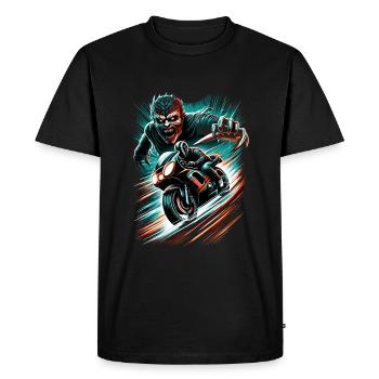 Poursuite d'horreur à grande vitesse Speed Demon - T-shirt Premium bio Homme - noir - Devant - Nico (187cm)