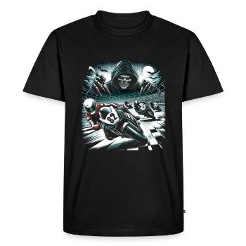 Slasher's Speedway : course d'horreur à indice d'octane élevé - T-shirt Premium bio Homme - noir - Devant - Nico (187cm)