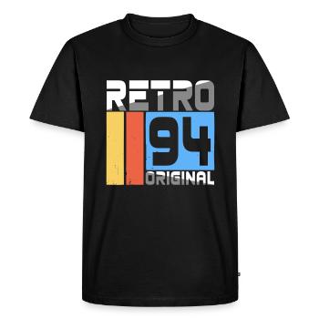 1994 Vintage classique rétro édition limitée - T-shirt Premium bio Homme - noir - Devant - Nico (187cm)