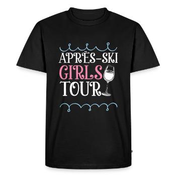 Après-Ski Girls Tour Heart - T-shirt Premium bio Homme - noir - Devant - Nico (187cm)