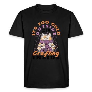 Créativité à l’intérieur - T-shirt Premium bio Homme - noir - Devant - Nico (187cm)