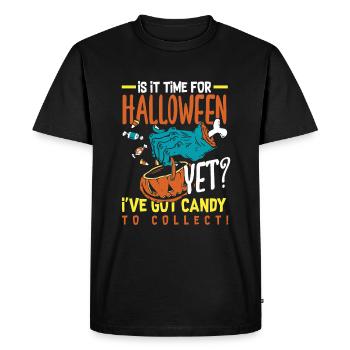 Time for Halloween Festive - Men's Premium Organic T-Shirt - black - Front - Nico (187cm)