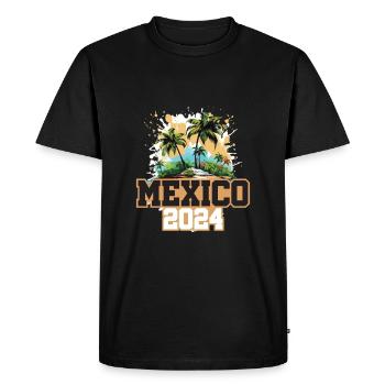 Mexico 2024 Travel Holidays - Men's Premium Organic T-Shirt - black - Front - Nico (187cm)