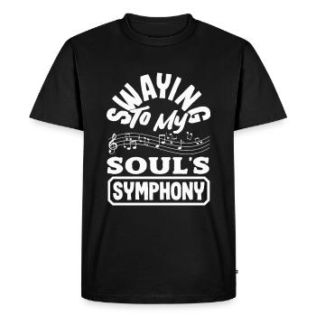 Émotionnel Zen Évasion Relaxation Focus Mélomane - T-shirt Premium bio Homme - noir - Devant - Nico (187cm)