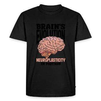 Libérez la neuroplasticité potentielle de votre cerveau - T-shirt Premium bio Homme - noir - Devant - Nico (187cm)