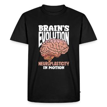 Libérez la neuroplasticité potentielle de votre cerveau - T-shirt Premium bio Homme - noir - Devant - Nico (187cm)