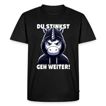 Tu pues Va sur Sarcastique - T-shirt Premium bio Homme - noir - Devant - Nico (187cm)