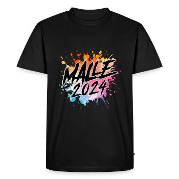 Malle 2024 Colorful - Men's Premium Organic T-Shirt - black - Front - Nico (187cm)