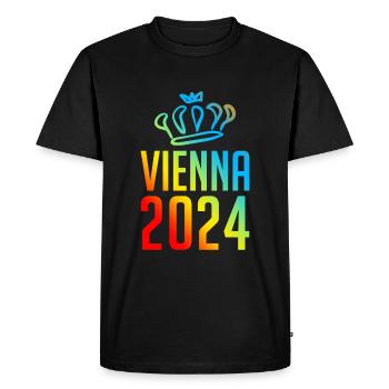 Vienne 2024 Vienne Colorée - T-shirt Premium bio Homme - noir - Devant - Nico (187cm)