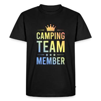 Équipe de camping Bunt - T-shirt Premium bio Homme - noir - Devant - Nico (187cm)