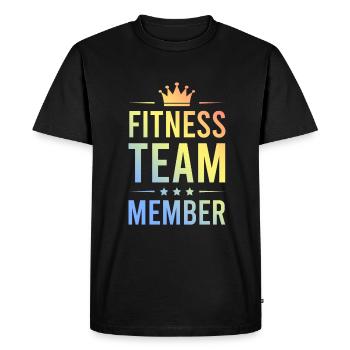 Équipe de remise en forme colorée - T-shirt Premium bio Homme - noir - Devant - Nico (187cm)