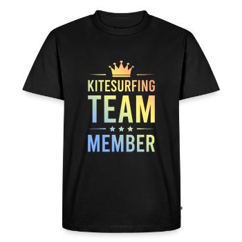 Équipe de kitesurf colorée - T-shirt Premium bio Homme - noir - Devant - Nico (187cm)