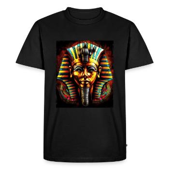 Pharaon Antique Symbole - T-shirt Premium bio Homme - noir - Devant - Nico (187cm)