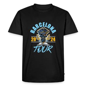 Barcelone 2024 Skeleton - T-shirt Premium bio Homme - noir - Devant - Nico (187cm)