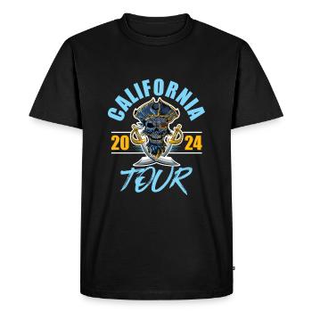 Californie 2024 Skeleton - T-shirt Premium bio Homme - noir - Devant - Nico (187cm)