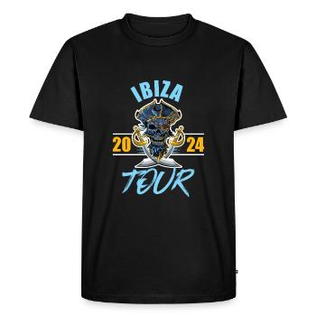 Ibiza 2024 Skeleton - T-shirt Premium bio Homme - noir - Devant - Nico (187cm)