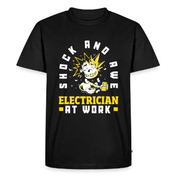 Circuit Wizards Expert Electrician Making - Men's Premium Organic T-Shirt - black - Front - Nico (187cm)