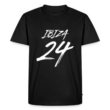 Ibiza 24 Holidays 2024 - Men's Premium Organic T-Shirt - black - Front - Nico (187cm)