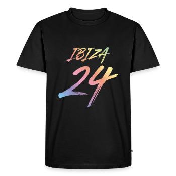 Ibiza 24 Holidays 2024 Colorful - Men's Premium Organic T-Shirt - black - Front - Nico (187cm)