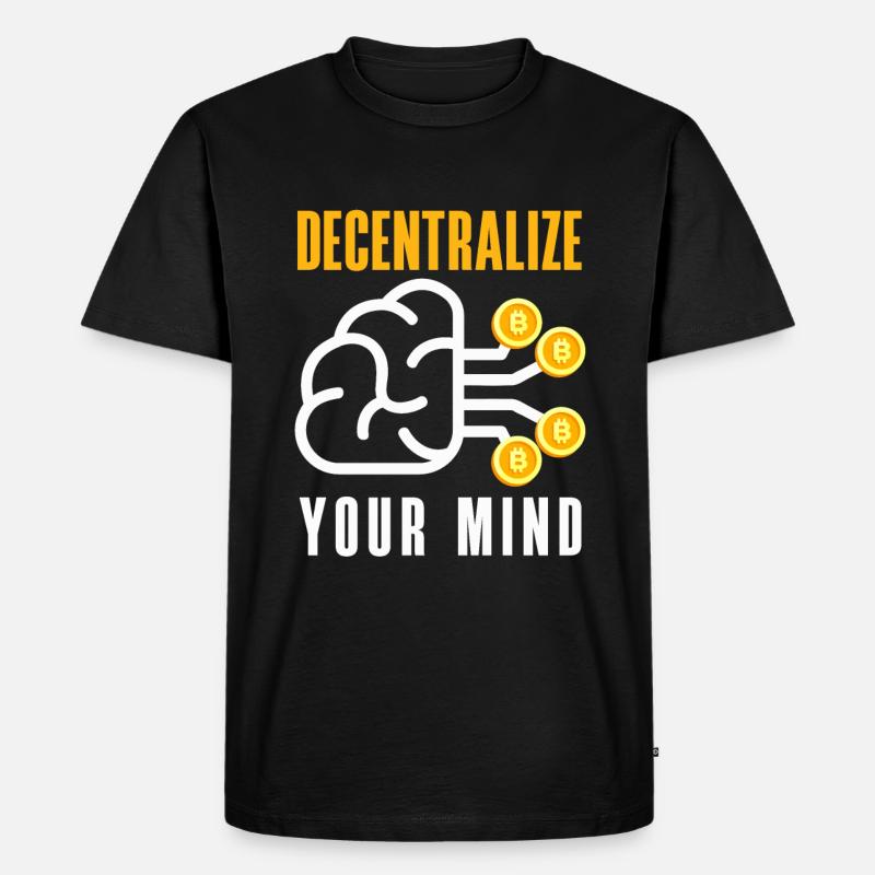 Cryptocurrency AI & Crypto Enthusiast Blockchain - Männer Premium Bio T-Shirt - Schwarz