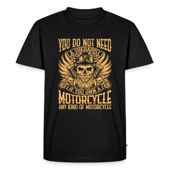 Never Lose Vintage Motorcycle Club Enthusiast - Men's Premium Organic T-Shirt - black - Front - Nico (187cm)