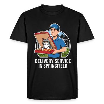 Delivery Service OH Debate  Harris Eating - Men's Premium Organic T-Shirt - black - Front - Nico (187cm)