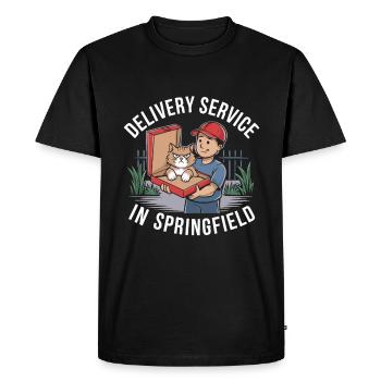 Delivery Service OH Debate  Harris Eating - Men's Premium Organic T-Shirt - black - Front - Nico (187cm)